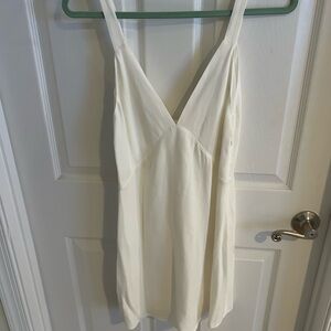 White Zara dress.